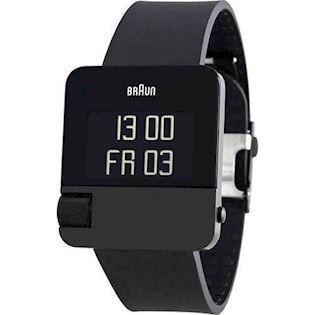 Prestige IP sort mat rustfri stål quartz med 12/24 timers visning Herre ur fra Braun, BN0106BKBKG